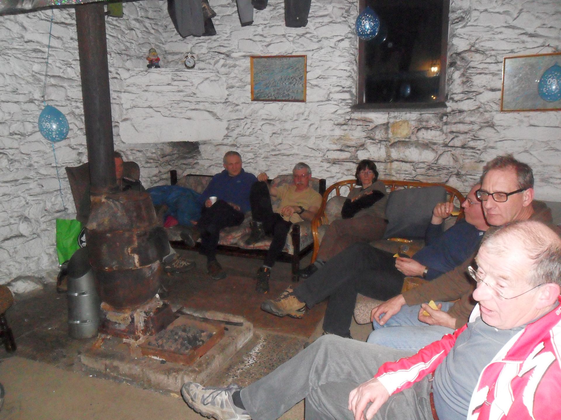 Carlisle Mountaineering Club Hut pot bellied stove