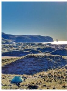 Camping on the Cape Wrath Trail near the final few miles